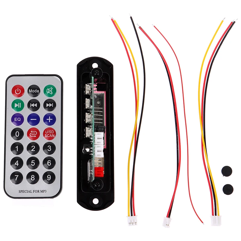 

Wireless Bluetooth 12V MP3 WMA Decoder Board Audio Module USB TF Radio For Car