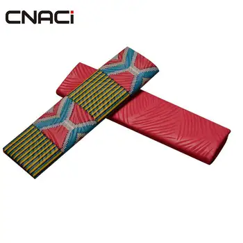 

CNACI 2 Yards Ghana Kente Fabric Ankara African Real Wax Prints Fabric Mix 2 Yards Embossing Veritable Wax Block Prints Fabric