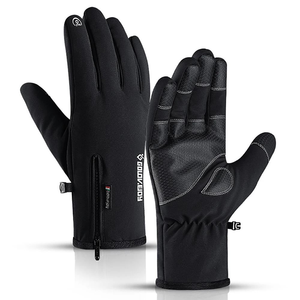 Зимние утолщенные теплые перчатки для мужчин и женщин, спортивные перчатки с теплой подкладкой для велоспорта, кемпинга, пешего туризма, вождения, рыбалки, катания на лыжах