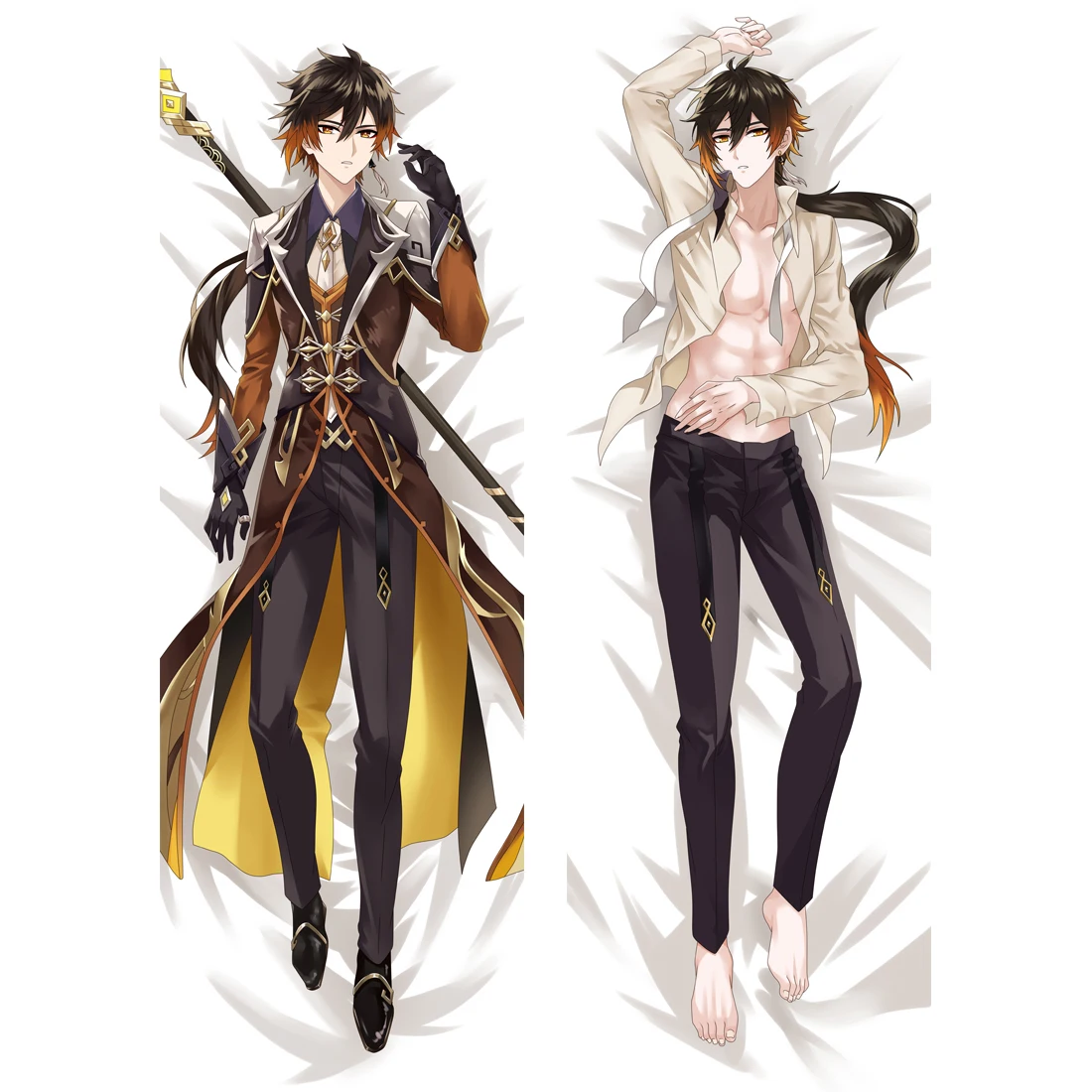 Чехол для подушки Game Genshin Impact Zhong Li Подушка Dakimakura Zhongli Male Otaku обнимания тела | Дом и