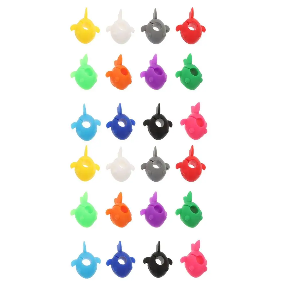 24Pcs Wine Glass Charms Party Glass Decors Identifiers guppy buckle wine glass recognizer wine glass mark Assorted Color
