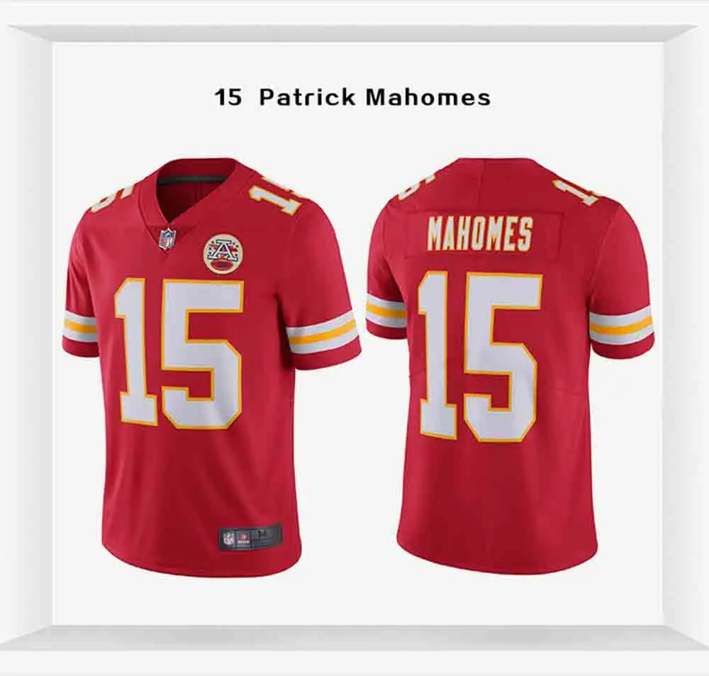 Envío de la gota para 2020 la temporada 2021 de la ciudad de Kansas Mahomes Jersey