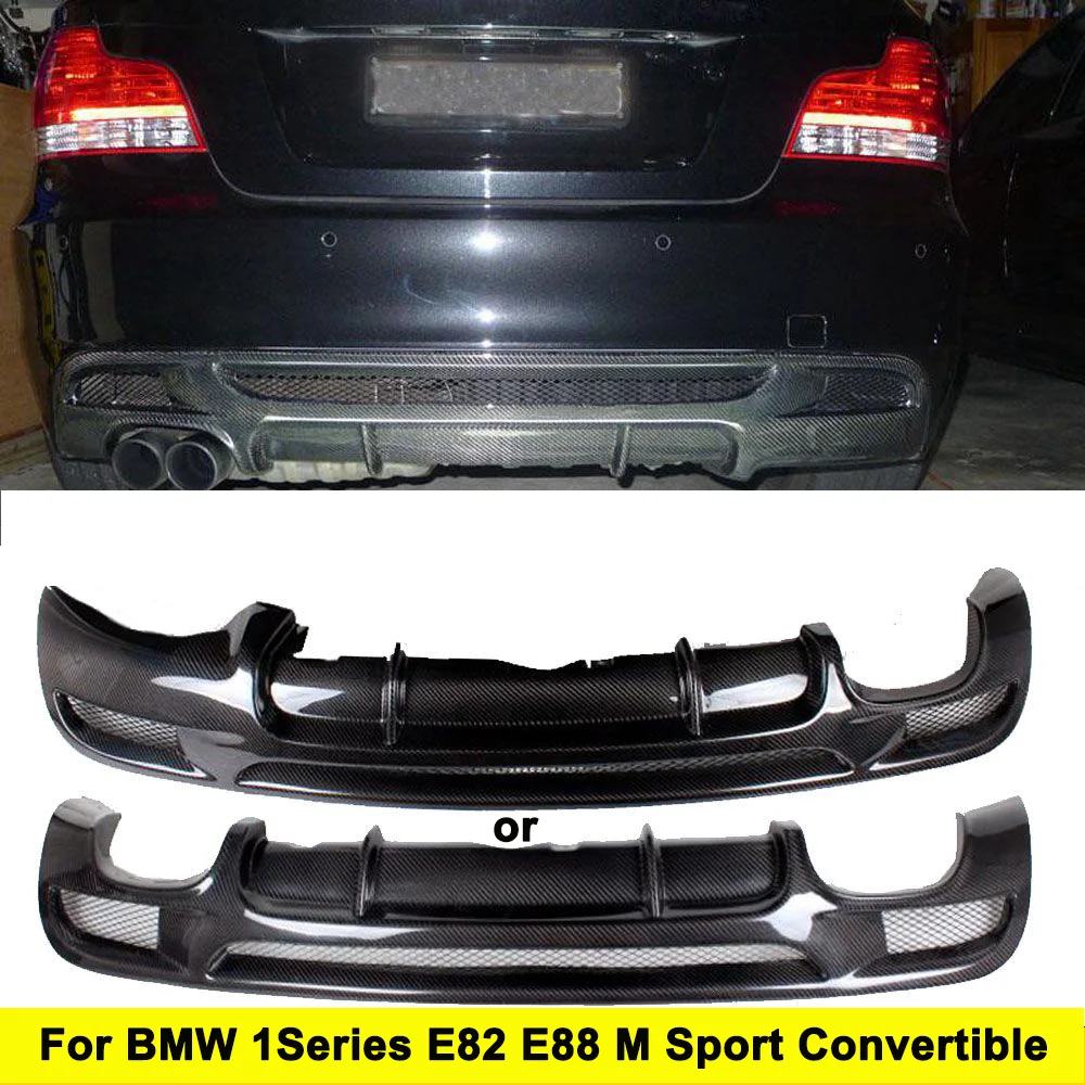 Углеродное волокно гоночный задний диффузор спойлер для BMW E82 E88 M Спорт 2 двери