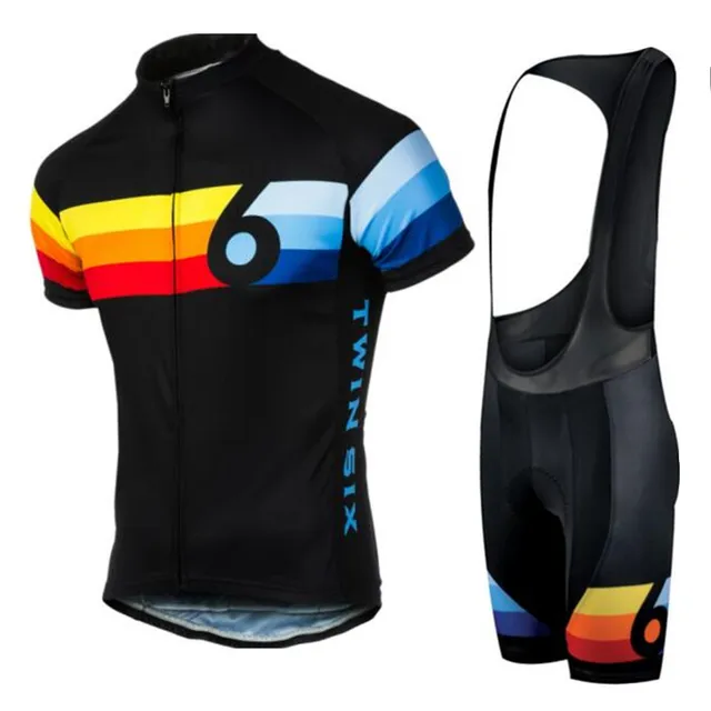 US $19.28 New 9D Gel Pad Pro Team Twin Six Race Cycling Jersey 6 Ropa Ciclismo Quick-Dry Sports Jersey Cyclin
