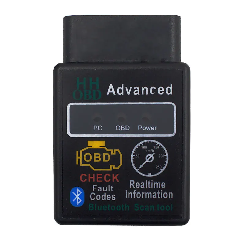 Автоматический диагностический инструмент HH OBD ELM 327 Bluetooth V1.5 HH OBD ELM 327 Bluetooth 1,5 автомобильный диагностический сканер OBD2 OBDII ELM327 адаптер BT
