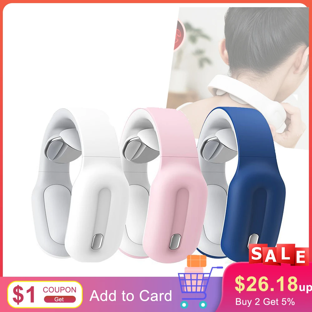 Smart Electric Neck Massager ELECTR Massage Neck	Wireless Pulse Neck Massager Device Health Care Portable Massge for Neck