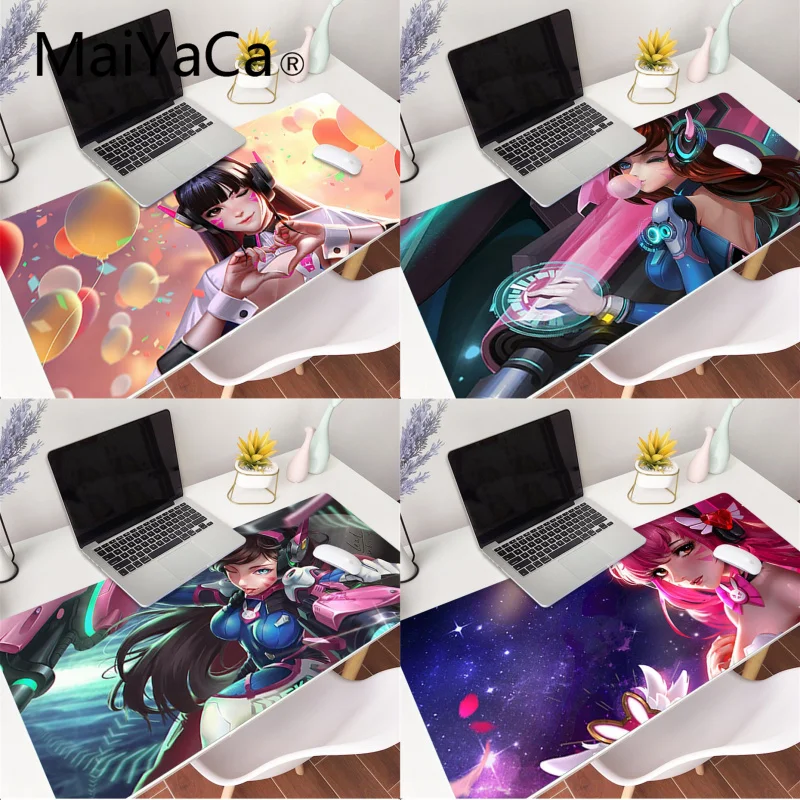 

MaiYaCa My Favorite D.va gir mouse pad gamer play mats Gaming Mouse Pad gamer Large Deak Mat 800x400mm for overwatch/cs go