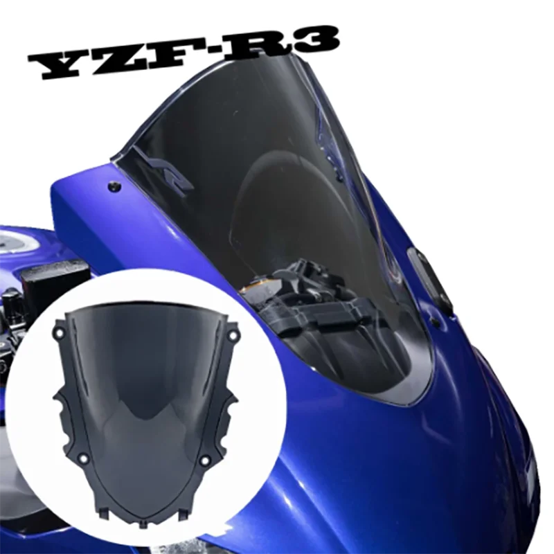 

AHW подходит для мотоцикла Yamaha YZF-R3 YZF-R25, переднее лобовое стекло 2019-2020