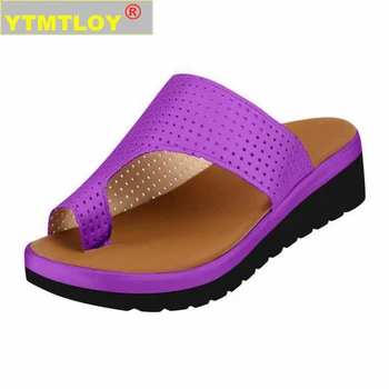 

Slippers Flat Bottom Toe Sleeve Chaussures Femme Platform Sandals Women Sandals Flip Flop Slippers Wedges Shoes Summer Zapatos