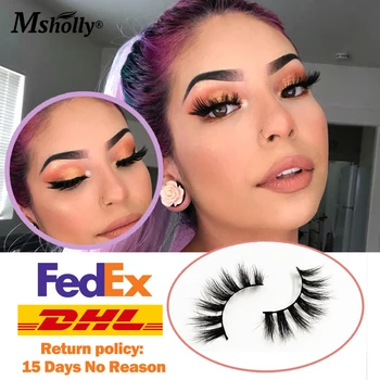 

1 Pair 3D 6D Mink Hair False Eyelashes Long Wispies Lashes Handmade Cruelty-free Criss-cross Eyelashes Makeup Tools with Box