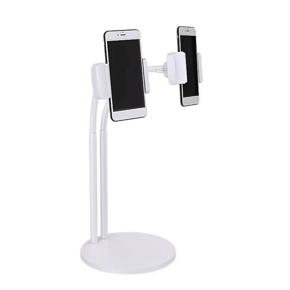 Onleny 2-in-1 Phone Holder Stand For Live Stream Adjustable Long Arm Desk With Selfie Ring Light LED Makeup | Мобильные телефоны и