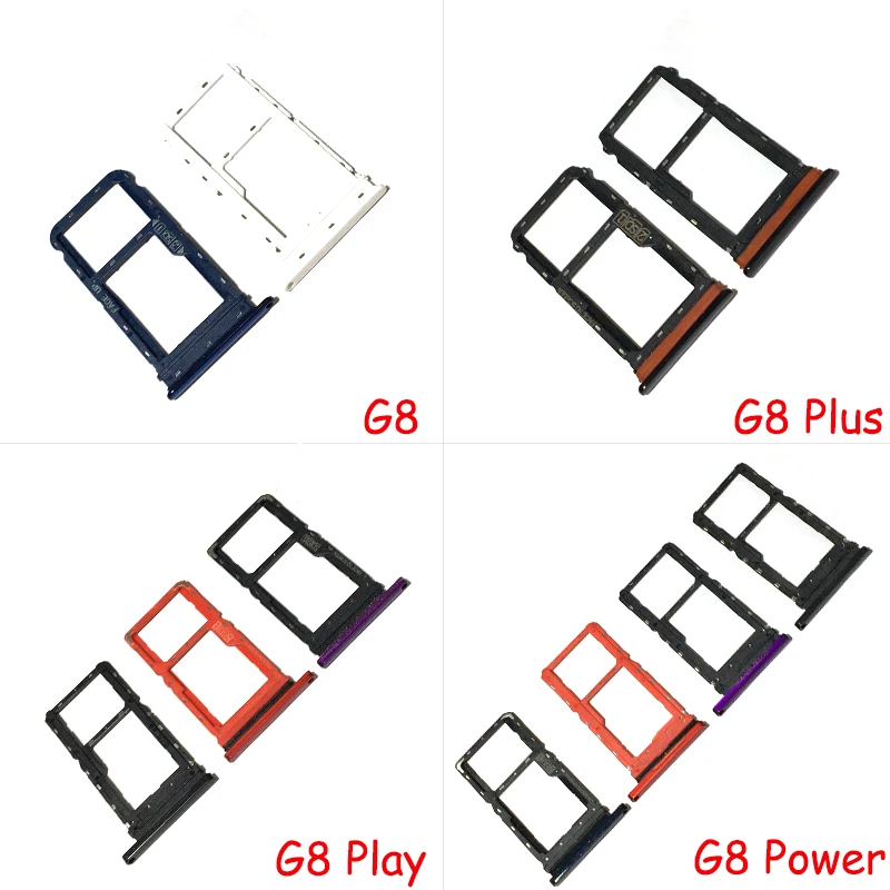 Для Motorola Moto G8 Plus Play лоток для sim-карт SD кардридер Гнездо Слот держатель Запасная
