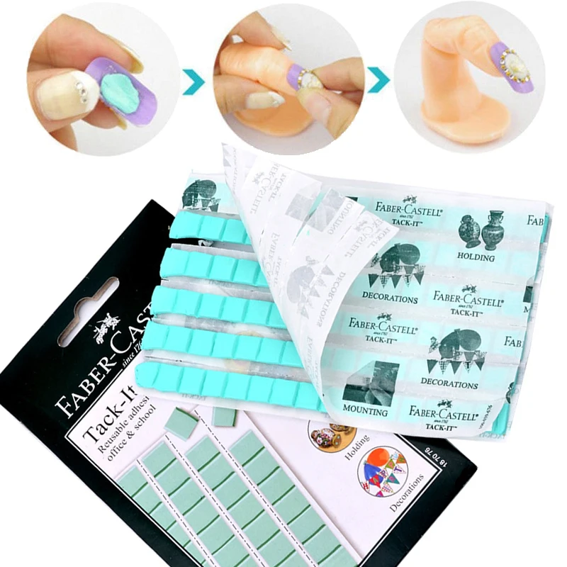 

1pcs Nail Clay Adhesive Glue Stick Removable Reusable Clay Stand Holder Display Tips DIY Nails Art Practice Tools Manicure
