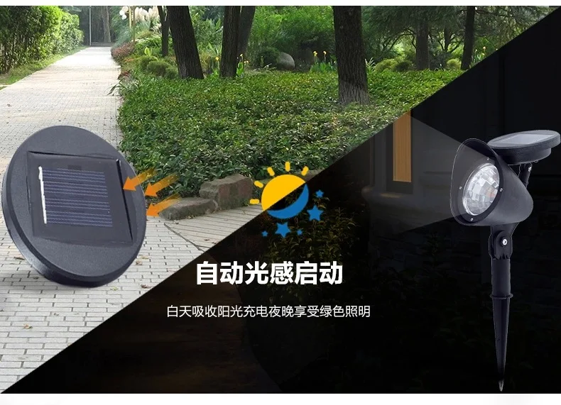 4LED Solar Lamp Solar Garden Lamp Solar-powered Lawn Lamps Solar Spotlights LED Light