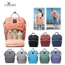 LEQUEEN модная сумка для подгузников для мам, Большая вместительная Детская сумка, дорожный рюкзак для кормления, сумка для ухода за ребенком, ручная сумка для подгузников