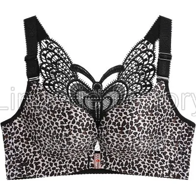 Silver leopard Ультра-тонкий спортивный бюстгальтер для девочек переходного возраста от Для женщин бюстгальтер без косточек бюстгальтер Для женщин большой Размеры бюстгальтер тонкая чашка нижнее белье BCDE чашки Поставка со склада - Цвет: Silver leopard