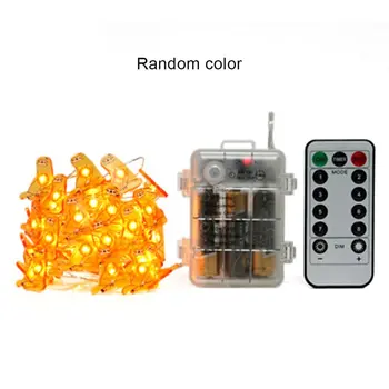 

3Aa Waterproof Battery Box Music Sound Control 5 M 50 Light Remote Control Led Music Copper Light String Christmas