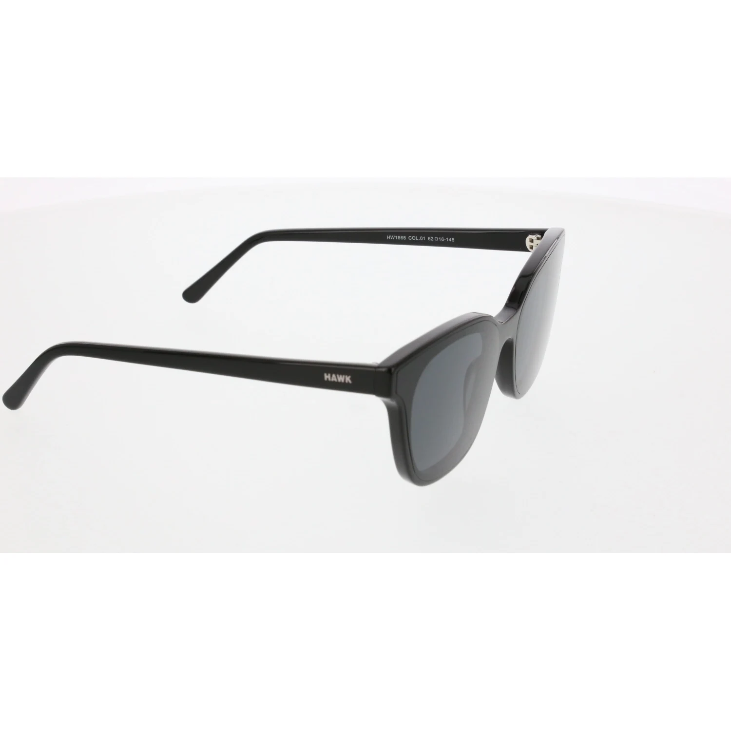 

Women's sunglasses hw 1866 01 bone black organic rectangle 62-16-145 hawk