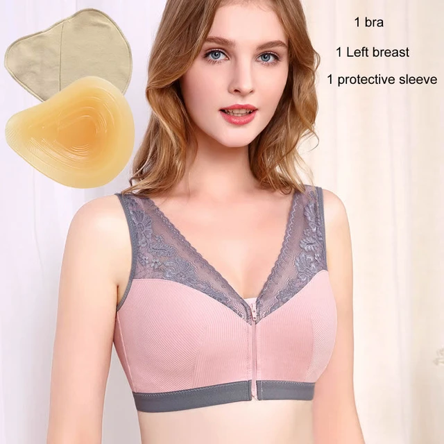 1884bra + Insert Silicone Breast Form Seamless Pocket Padded Mastectomy Bra  Comfortable No Steel Ring Bra Front Buckle - Bras - AliExpress