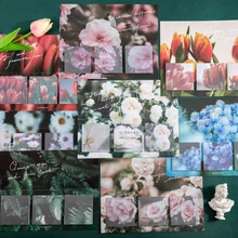 Journamm 60 sztuk Ins stylowe notatniki Daisy kwiaty język kawaii notatki pamiętnik kreatywne notatki Deco Do zrobienia List Scrapbooking Card