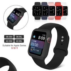 Спортивный силиконовый ремешок от MU SEN для apple watch серии 4/3/2/1 Замена Браслет для наручных часов наручных для apple watch 42mm 38 мм