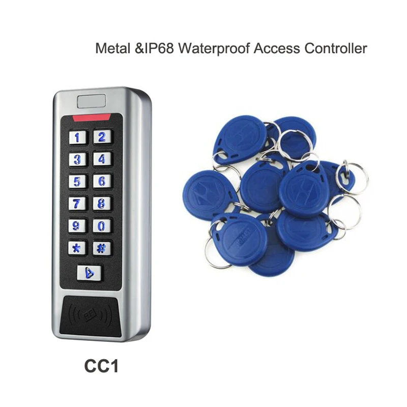 ID Card Keyboard Door Access Readers Electronic Waterproof Rainproof for Offices Public Buildings BHDD Access Control ID Reader ID Reader