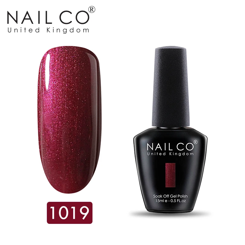 1019 NAILCO серый лак для ногтей, 150 цветов, замачиваемый лак, Гель-лак, набор для маникюра, верхнее покрытие, гель для ногтей, 15 мл - Цвет: 1019