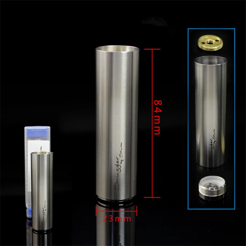 

SXK Smuggler mod 22mm 316 Stainless steel 18650 battery Electronic Cigarette mechanical mod for 510 thread rta rda atomizer tank