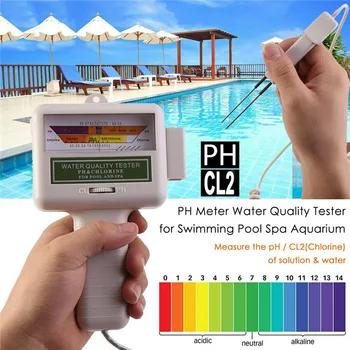 

Pool Elektronischer Wassertester Wassertest Messgerat Chlor PH Wert Test Swimming Pool Chlorine PH Water Quality Tester