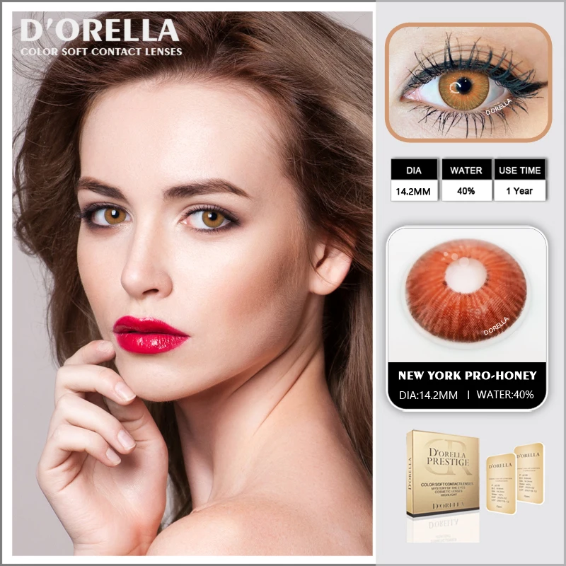 D'ORELLA 1 пара (2 шт.) фруктовой серией для продажи цветные контактные линзы глаз