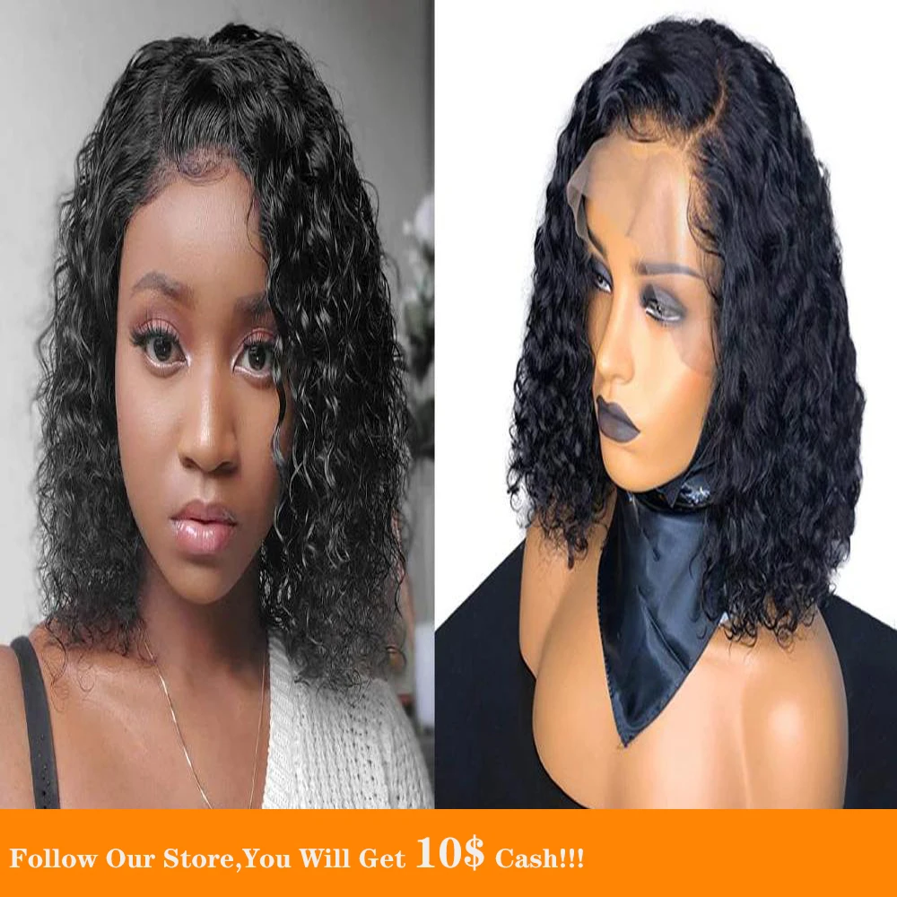 

Black Loose Curly Full Lace Human Hair Wigs Remy Silky Hair Brazilian Transparent Wigs Soft Natural Pre Plucked With Baby Hair