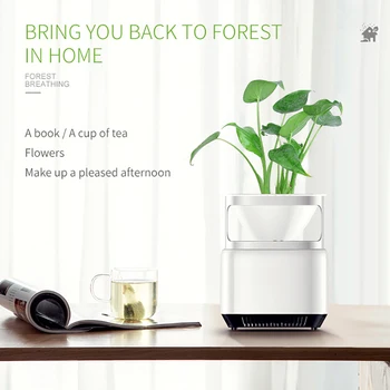 

Plant Air Purifier Home Office Filter Air Freshener Negative Ion Generator