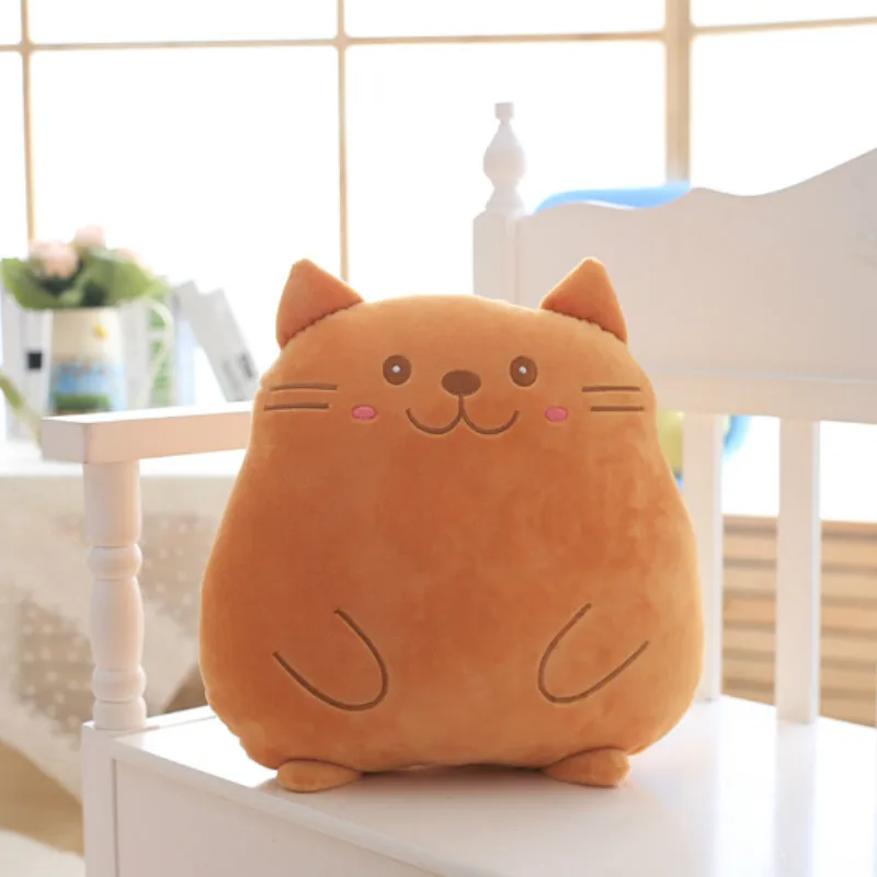 40 см Kawaii Плюшевые игрушки для кошек Pusheen, подушка для кошек, мягкие куклы Aniamls, мягкая подушка для девочек, плюшевые игрушки для детей, подарок на день рождения - Цвет: orange