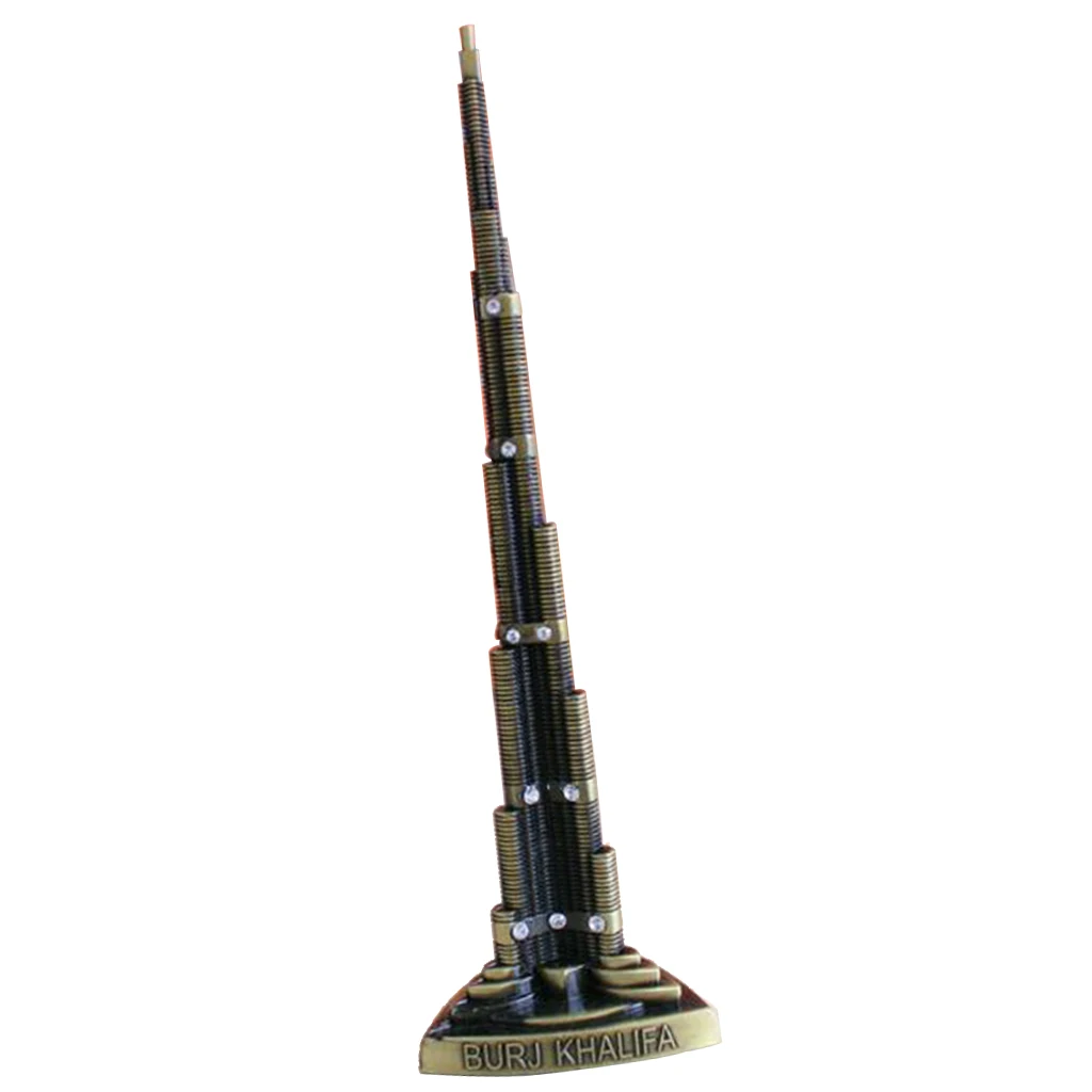 22cm Burj Khalifa Statue Famous Modern Architecture Model Famous Building in The World Bedroom Tabletop Decoration Souvenir Gift
