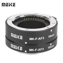 Meike MK-F-AF3 Metal Auto Foco Macro Extension Tube para Fujifilm X-T20 XT2 X-T10 XT3 XT100 X-H1 X-A5 X-PRO2 X-A1 X-T1 XT30 X-T3