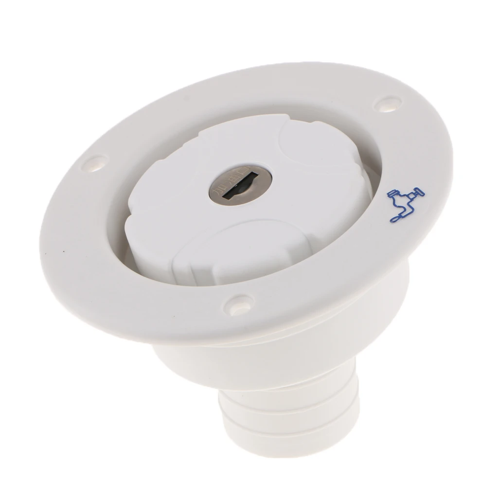 Safety Lockable Fuel Gas Cover Petrol Diesel Filler Anti Theft Tank Cap for RV Camper Trailer