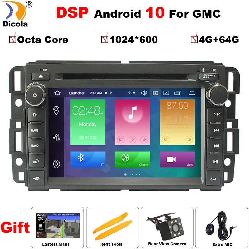  Android 10 Octa Core Radio Car DVD Player multimedia for Chevrolet Tahoe Traverse BUICK Enclave GMC