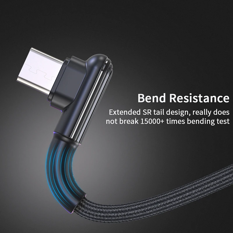Кабель Essager usb type C для samsung Xiaomi Redmi Note 7 8 10 3A провод для быстрого заряда шнур USB-C зарядное устройство кабель usbc для мобильного телефона