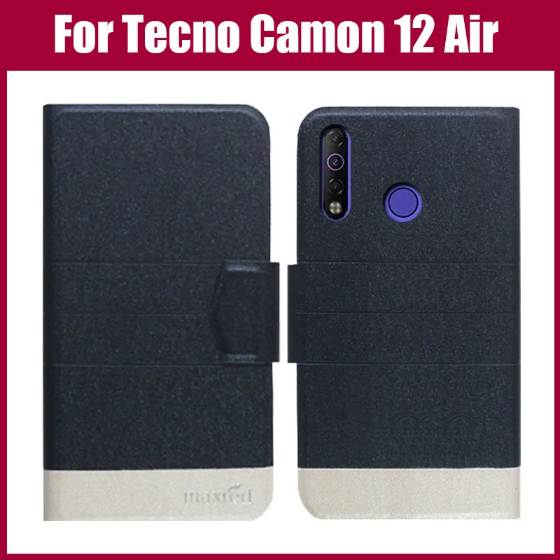 Горячая распродажа! Tecno Camon 12 Air Чехол 5 цветов откидной ультратонкий модный