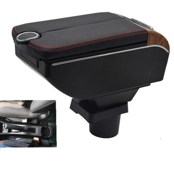 

For Lada Xray armrest box Double doors open 7USB Centre Console Storage Box Arm Rest
