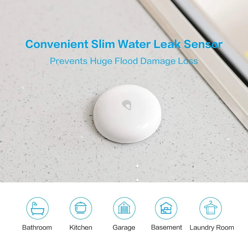 Original Water Leak Sensor Zigbee Flood Water Immersing Sensor Detector Alarm S