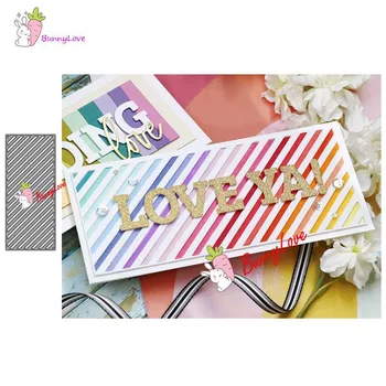 

2020 NEW Metal cutting dies Rectangular diagonal louver mold Scrapbook paper craft knife mould blade punch stencils die