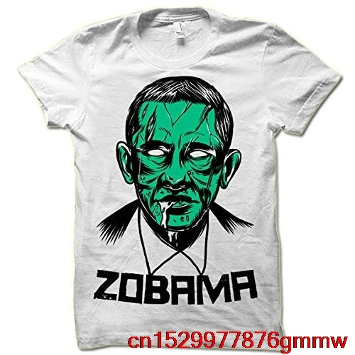 Футболка Zombie Obama FGHFG. Забавная рубашка Zobama. FGHFG подарок. Мужская и женская футболка