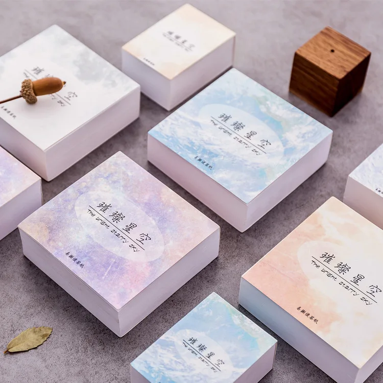 

Creative Hipster Bright Stars Tearable Thick Notebook South Korea Stationery Blank Inner Pages Message Notebook