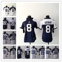 Женщины Леди Все Сшитые Даллас s,#88 Dez Bryant#82 Джейсон Уиттен Э. Смит#21 Ezekiel Elliott#11#94#50#19 Джерси