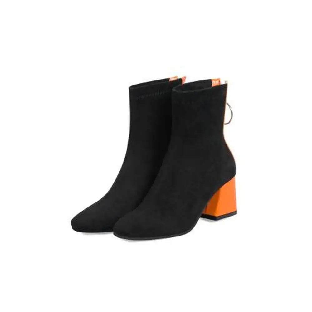 La Sra. Qplyxco moda calzado de tacones altos talla 32-48, tobillos de mujer, cierre de cierre, 6,5 см calzado invernal h9
