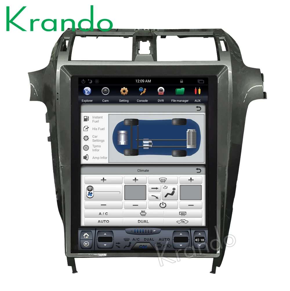 Krando Android 15 'Ə 0 4G 32G вертикальный экран Tesla стиль автомобильный аудио для Lexus GX400