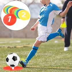 10 Pcs Football Training Logo Discs, Digital Logo Discs 1-10, Round Tennis Markers, Football Training Mats, Sports Accessories