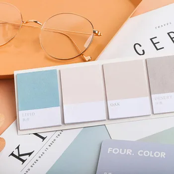 

Candy Color Wheel of Four Colors Series Paper Sticky Notes Memo Pads School Planner To Do List Diary Stationery School Supplies