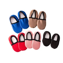 YEAMOLLY, новые женские нескользящие теплые носки-тапочки детские плотные цветные Нескользящие теплые короткие носки yogo